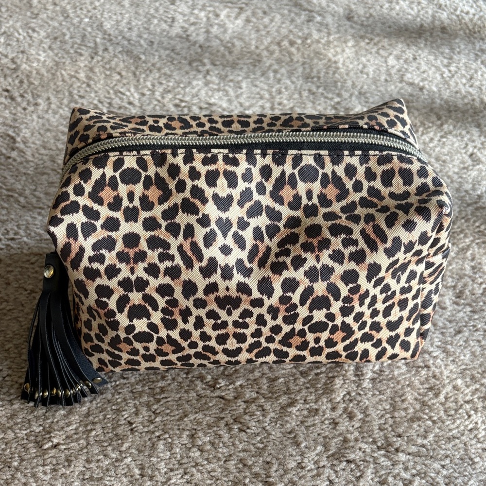 Leopard Print Makeup Bag